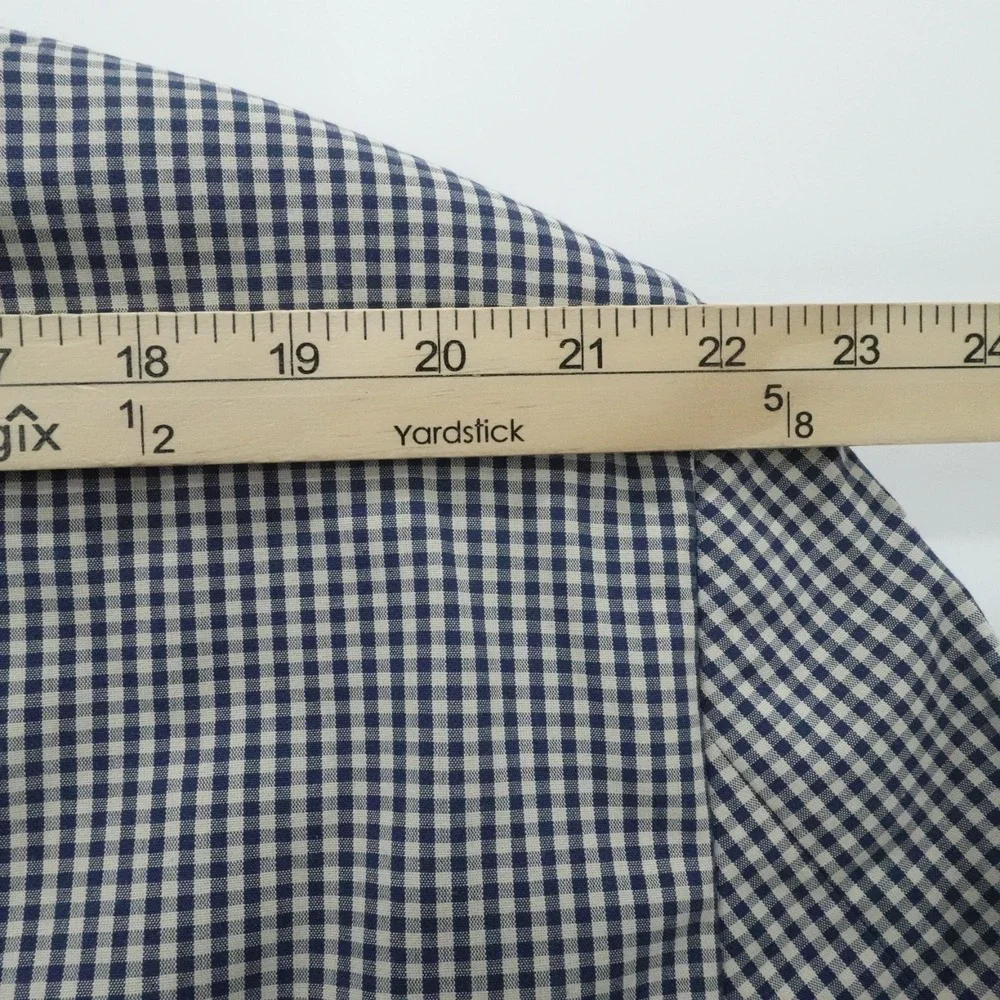 Orvis‎ Blazer Mens 52L Blue Gingham Check Sport Coat Business Casual Office